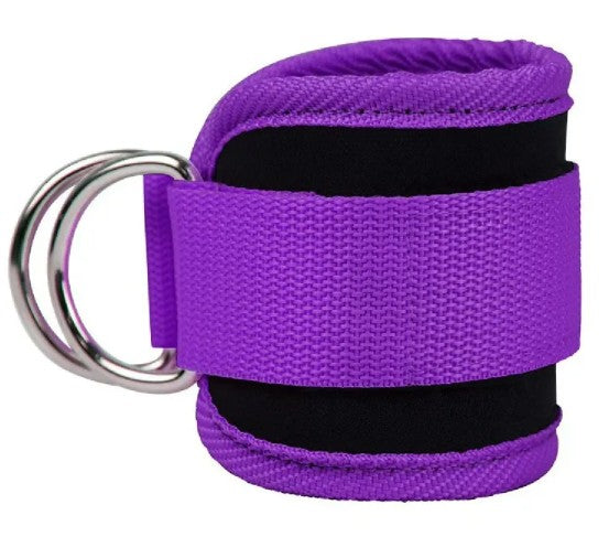 Ankle Strap Resistance Bands for Hip and Leg Training - Adjustable Elastic Bands for Yoga, Pilates, CrossFit and Gym | Set of 2