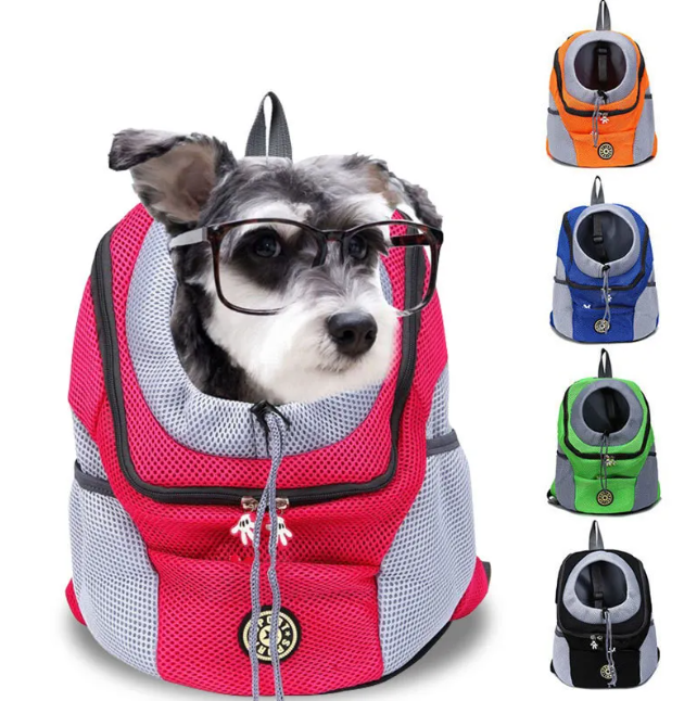 Pet Mesh Shoulder Carrier Bag – Breathable & Comfortable Travel Carrier for Cats & Dogs