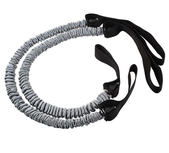 Ab Roller Resistance Bands with Latex Tubes - Auxiliary Ropes for Abdominal Wheel Training | 3 Colors
