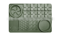 4-in-1 Pet Slow Feeder Bowl Mat with Cup - Anti-Bloat Foraging Mat for Dogs and Cats