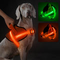 LED Light Up Dog Harness – Rechargeable, No-Pull & Reflective Safety Vest for Night Walking