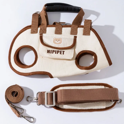 Pet Crossbody Carrier Bag – Hands-Free Breathable Carrier for Small Dogs & Cats