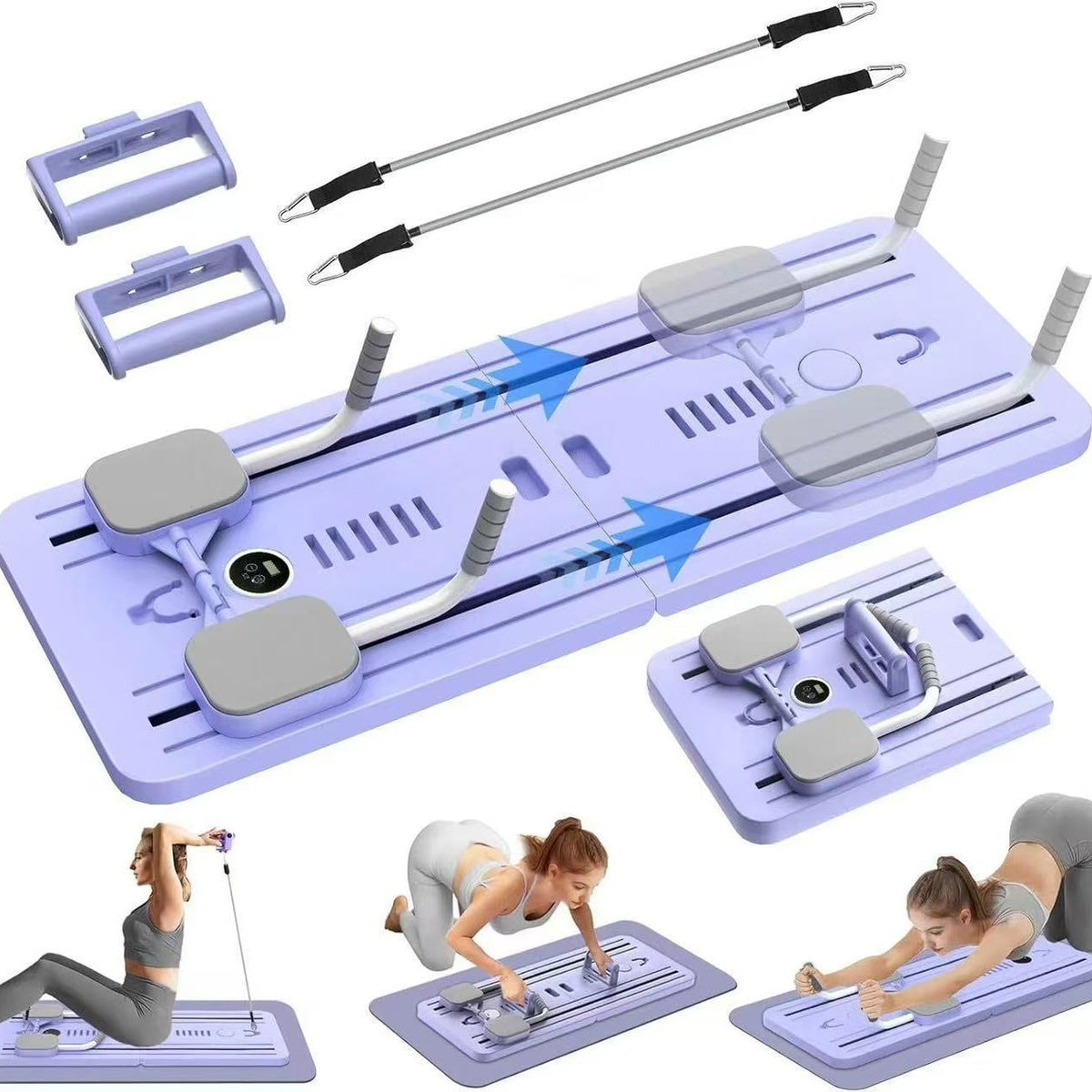 Home Fitness Supine Board for Core and Muscle Training - Multifunctional Flat Support Bench 106x40cm | 3 Colors