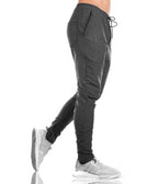 Men's Fitness Trousers - Breathable Cotton Blend Gym Training Pants for Men