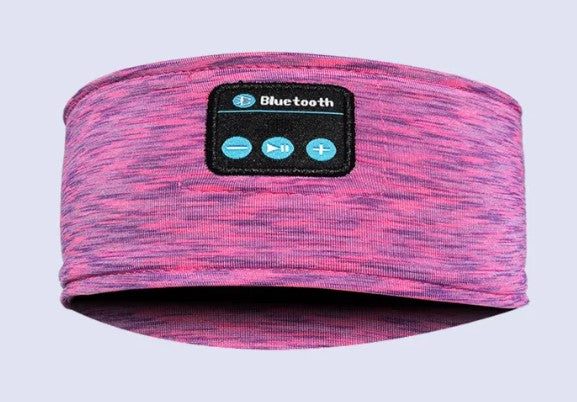 Wireless Sports Headband with Built-In Earphones - Bluetooth Running Headband for Yoga, Gym & Outdoor Workouts