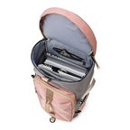 Sports Duffel Bag with Shoe Compartment - Lightweight Waterproof Gym Bag for Women | Pink & Gray | Ideal for Gym, Travel & Sport