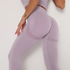 Moisture-Wicking Fitness Leggings - Seamless Knitted High-Waist Squat-Proof Yoga Pants