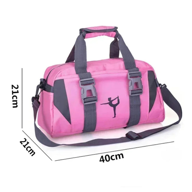 Waterproof Nylon Yoga Fitness Crossbody Shoulder Bag - Lightweight Training Bag for Women | 7 Colors | 40x21x21cm