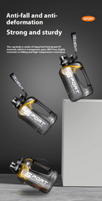 Large Capacity Fitness Water Bottle - BPA-Free Leak-Proof Sports Hydration Bottle for Gym & Outdoor