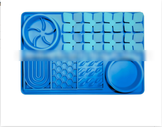 4-in-1 Pet Slow Feeder Bowl Mat with Cup - Anti-Bloat Foraging Mat for Dogs and Cats
