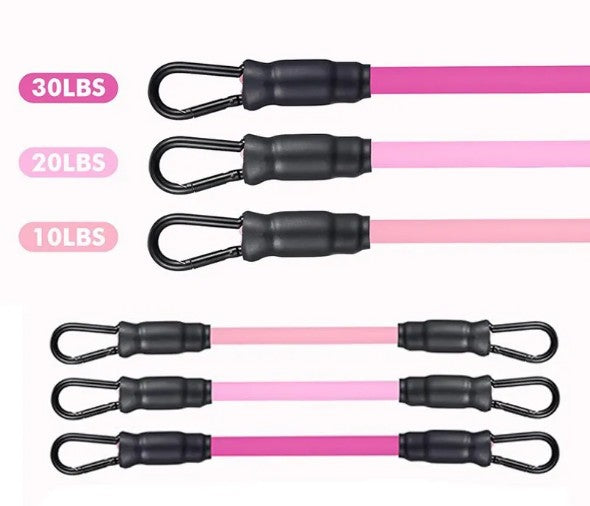 Ankle Strap Resistance Bands for Hip and Leg Training - Adjustable Elastic Bands for Yoga, Pilates, CrossFit and Gym | Set of 2
