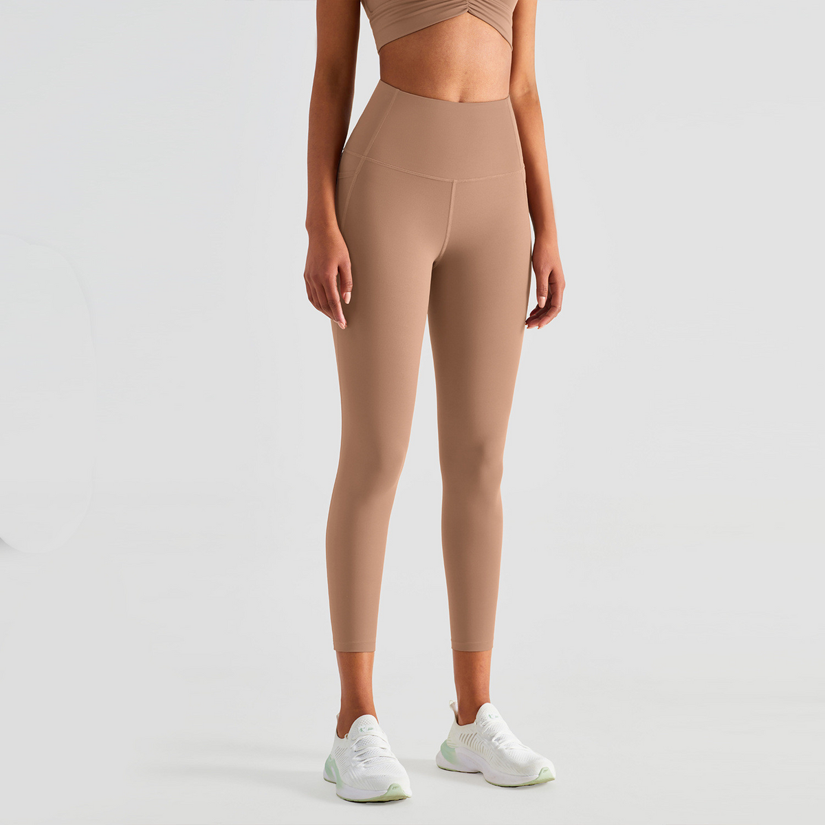 CurveBoost Fitness Leggings - High-Waist Tummy Control Hip-Lifting Nylon Spandex Workout Leggings