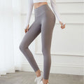 Seamless High Waist Fitness Pants - No Side Seam Nylon Workout Leggings for Women | 4 Colors, Sizes 4–10