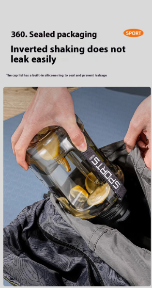 Large Capacity Fitness Water Bottle - BPA-Free Leak-Proof Sports Hydration Bottle for Gym & Outdoor