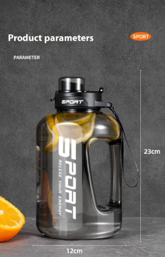 Large Capacity Fitness Water Bottle - BPA-Free Leak-Proof Sports Hydration Bottle for Gym & Outdoor