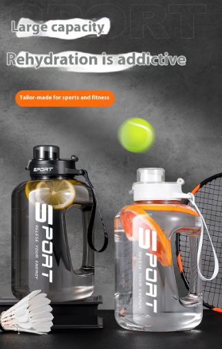 Large Capacity Fitness Water Bottle - BPA-Free Leak-Proof Sports Hydration Bottle for Gym & Outdoor