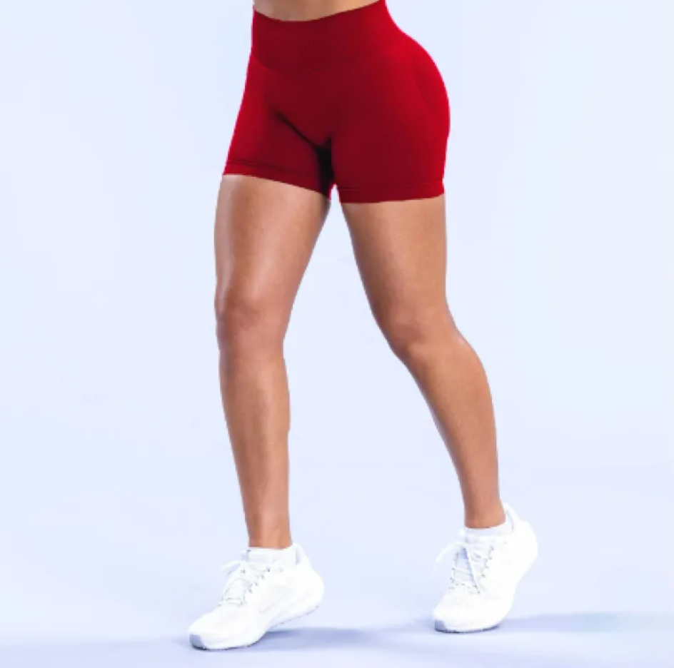 Seamless Fitness Yoga Shorts for Women - High-Elasticity Quick-Dry Nylon Shorts for Yoga, Gym and Pilates | XS-XL | 15 Colors