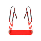 Indoor Pull-Up Trainer with Resistance Bands and Accessories - Home Strength Training Bar Kit | 1.93kg | Red
