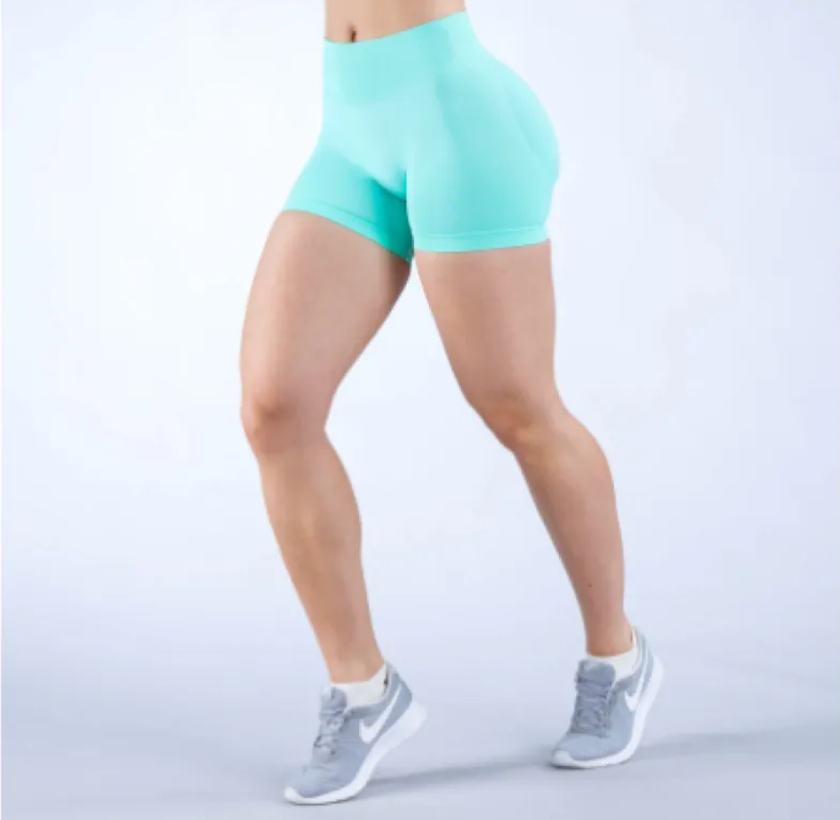 Seamless Fitness Yoga Shorts for Women - High-Elasticity Quick-Dry Nylon Shorts for Yoga, Gym and Pilates | XS-XL | 15 Colors