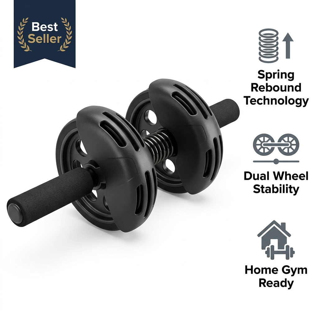 Double Wheel Rebound Ab Roller - Styled Product Image