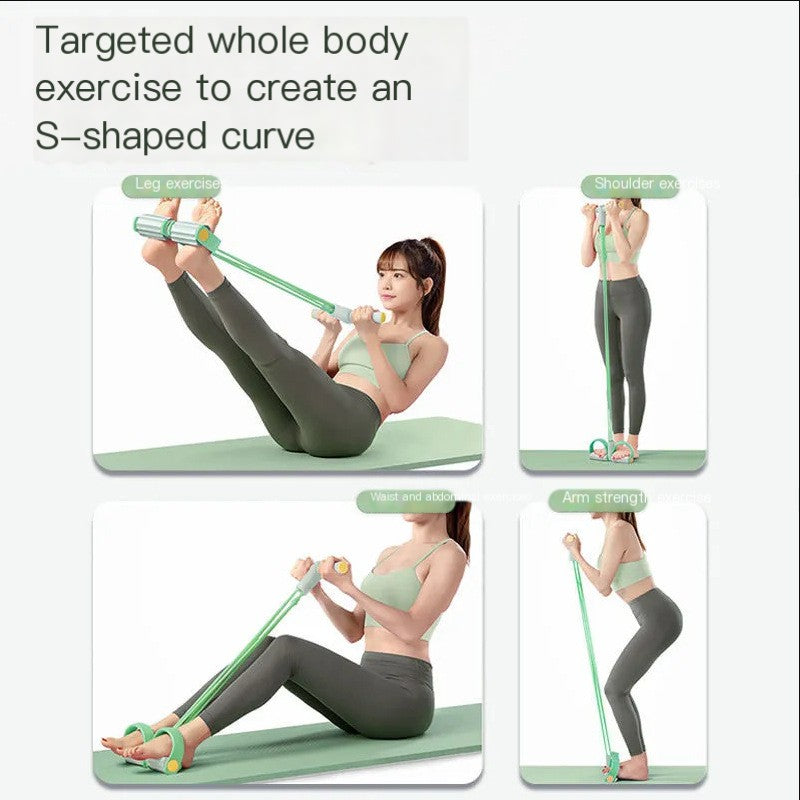 Home Use Resistance Bands for Waist and Arm Workouts