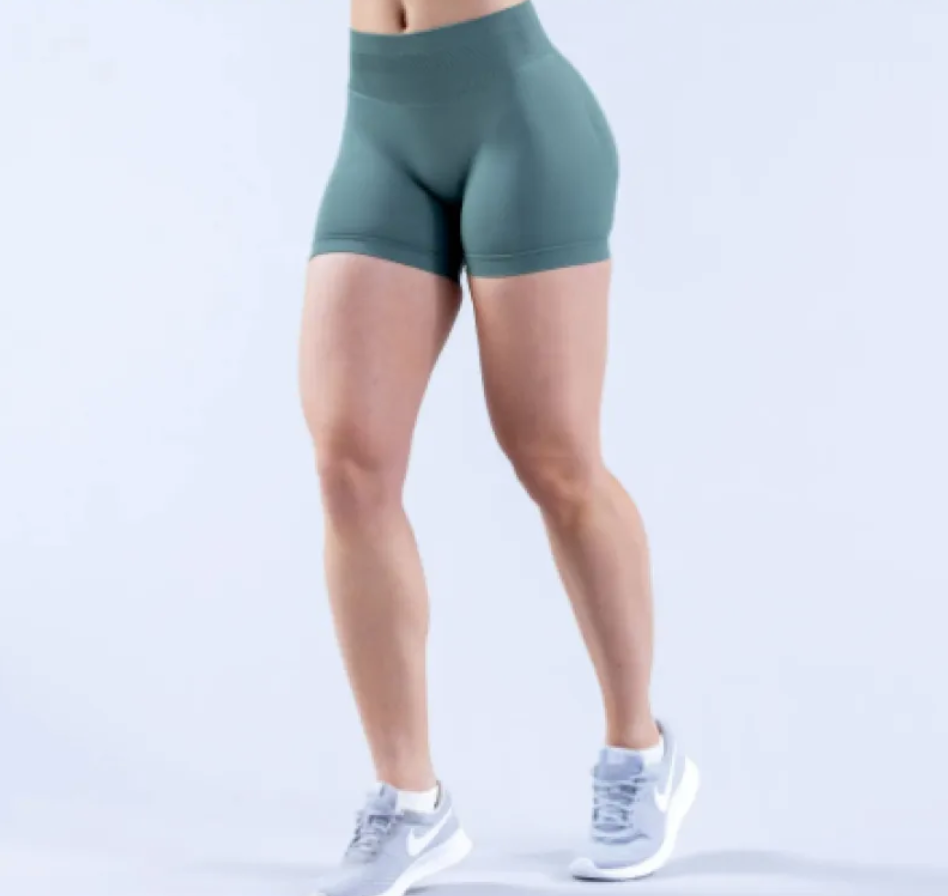Seamless Fitness Yoga Shorts for Women - High-Elasticity Quick-Dry Nylon Shorts for Yoga, Gym and Pilates | XS-XL | 15 Colors