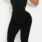Moisture-Wicking Fitness Leggings - Seamless Knitted High-Waist Squat-Proof Yoga Pants