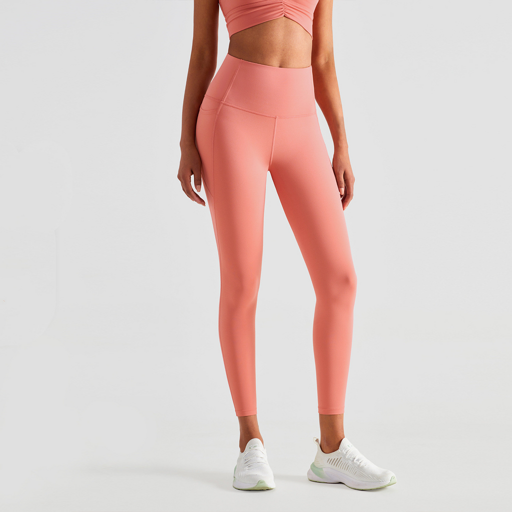 CurveBoost Fitness Leggings - High-Waist Tummy Control Hip-Lifting Nylon Spandex Workout Leggings