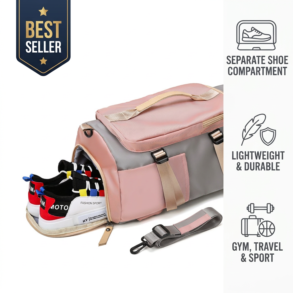 Fitness Gym Bag - Styled Product Image
