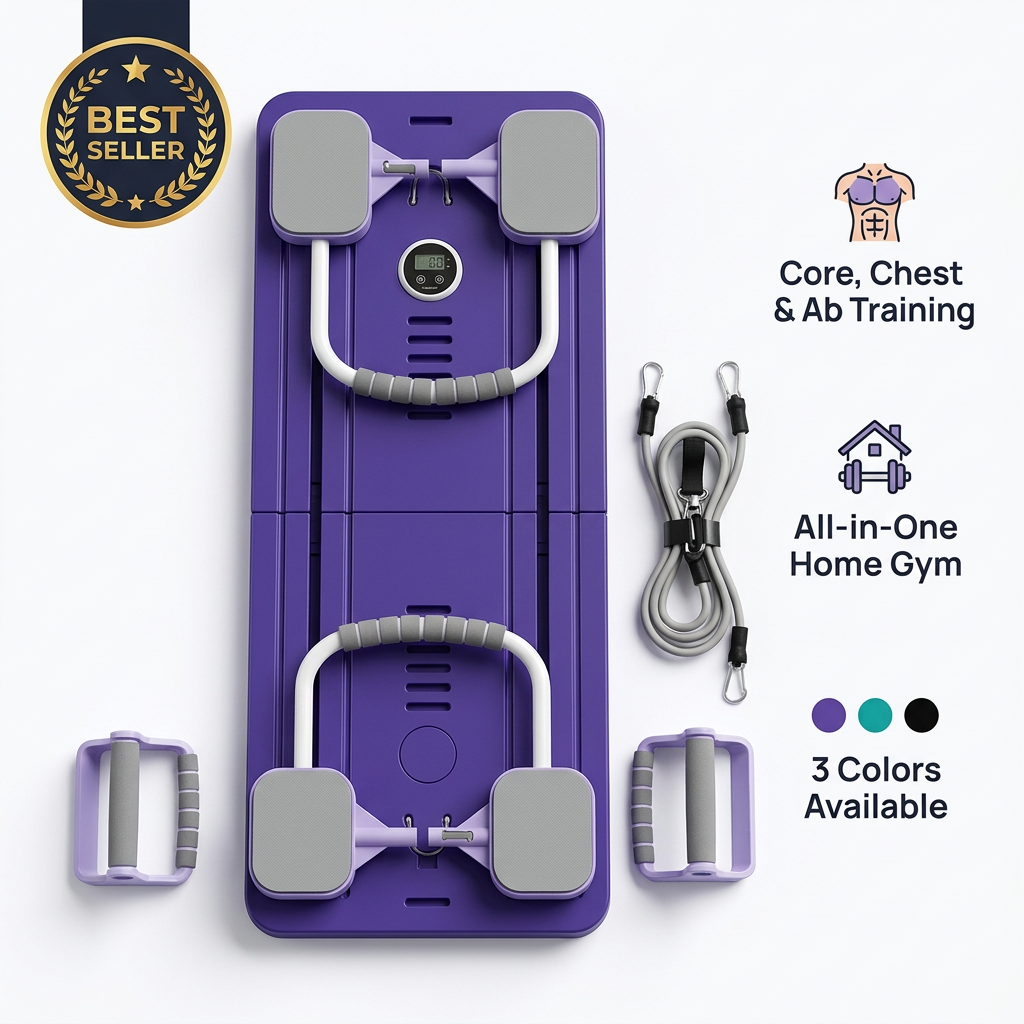 Multifunctional Fitness Board & Ab Wheel - Styled Product Image